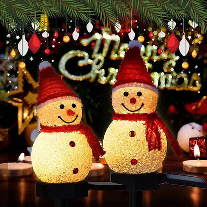 Solar Snowman LED Garden Light — Global Mix holiday decor image 4