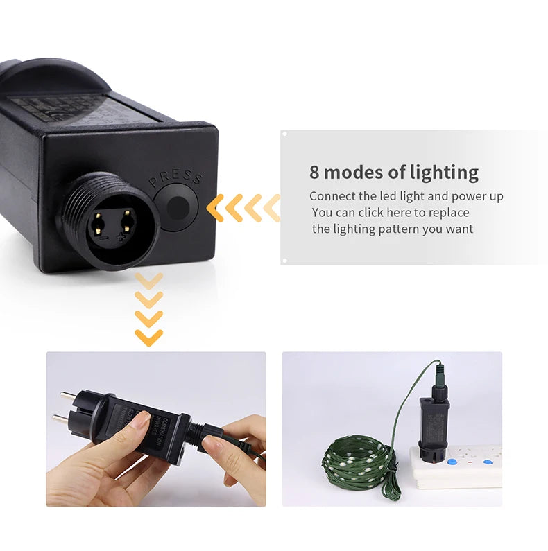 50M/100M Outdoor Christmas Fairy String Lights