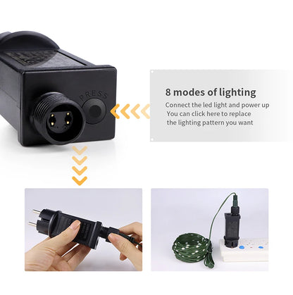 50M/100M Outdoor Christmas Fairy String Lights