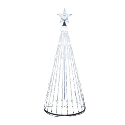 Christmas Tree Waterfall Star Lights