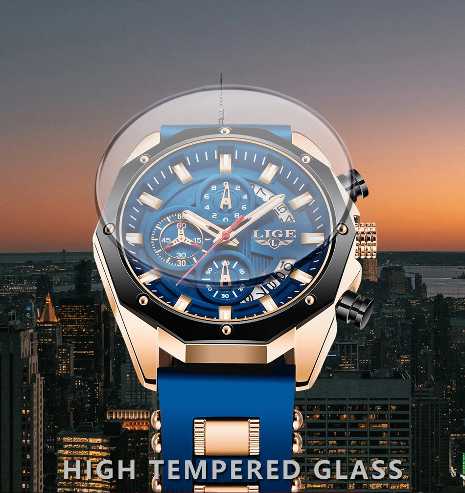 Luxury Chronograph – Waterproof Sport Quartz Watch for Men