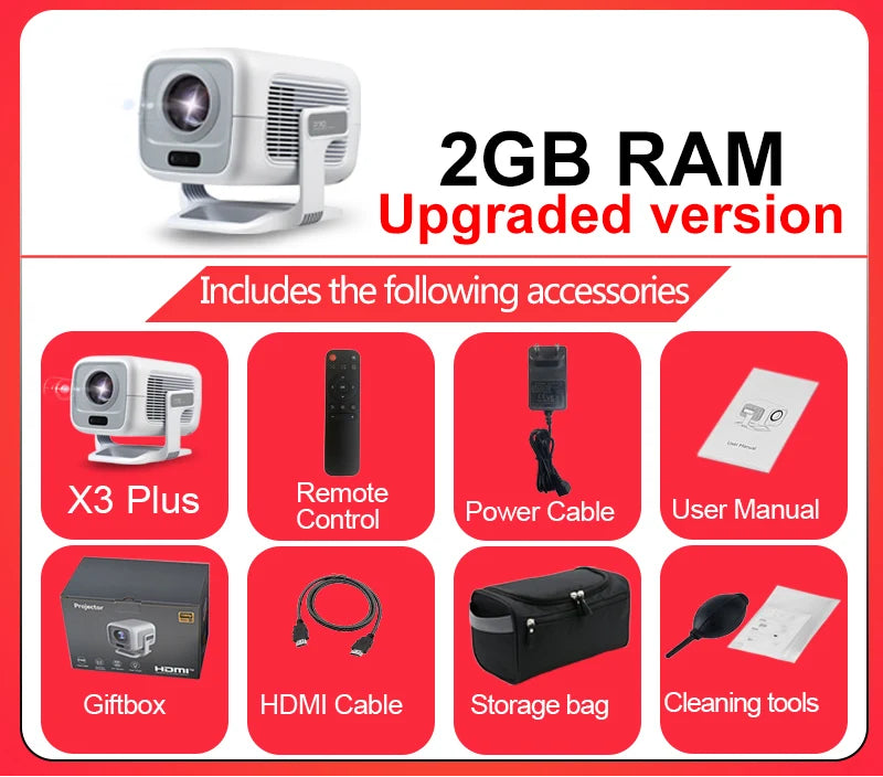 4K Projector Android Native Portable 1080P Auto Focus 600ANSI Video home Cinema Outdoor hd led Projetor