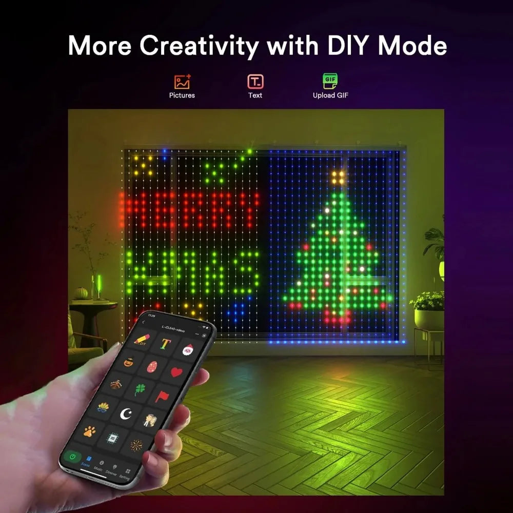 Smart RGB Christmas Curtain Lights