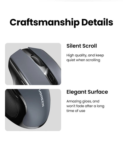 UGREEN Wireless Ergonomic Mouse