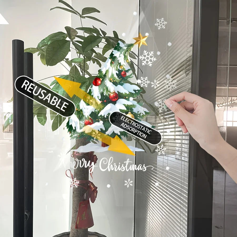 Reusable Christmas Window Cling Sheet