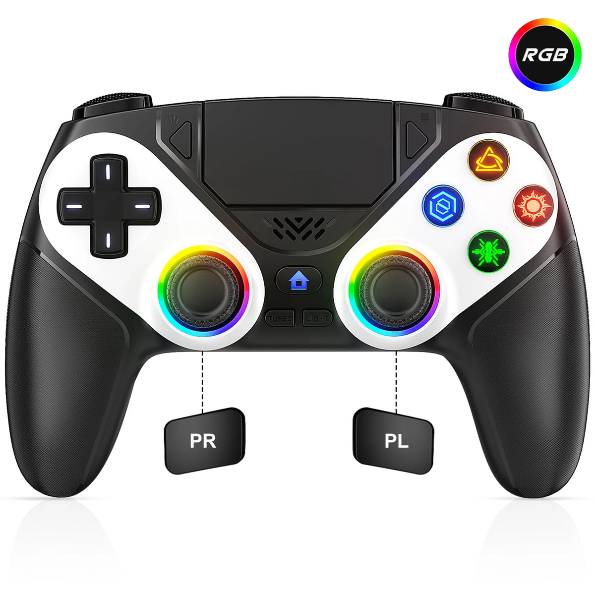 Wireless RGB Controller for PS5 & PC