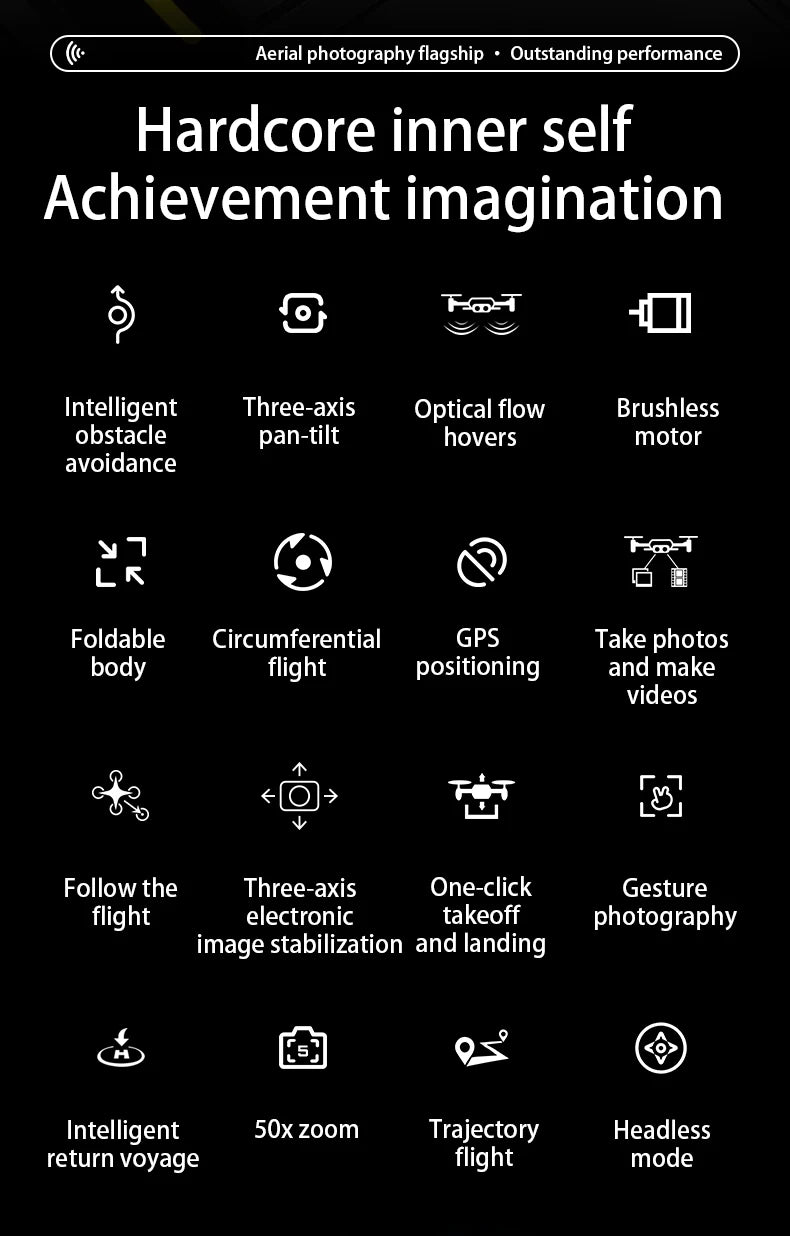 4K Professional Drone With HD Camera 3-Axis Gimbal GPS Dron 360° Obstacle Avoidance 5G WIFI RC Quadcopter Toys