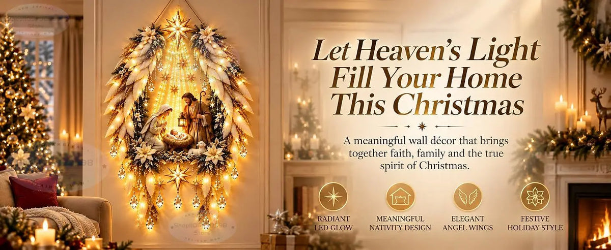 Lighted Nativity Wall Decor — Global Mix holiday decor image 7