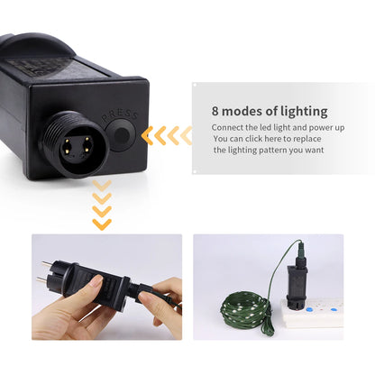 50M/100M Outdoor Christmas Fairy String Lights