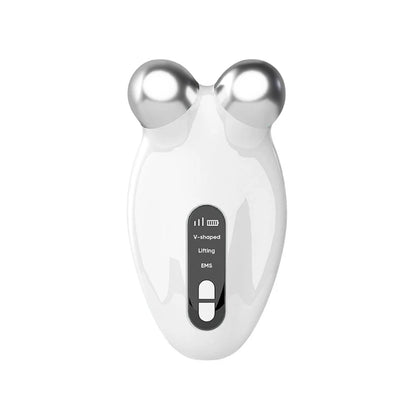 Facial Massager Microcurrent Roller EMS Device For Face Lifting Skin Tighten Rejuvenation Chin Remover Anti Wrikle Double care - Global Mix