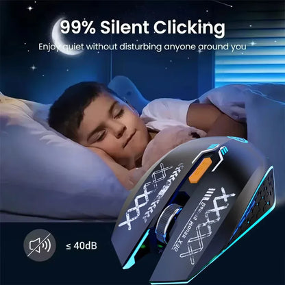 KEBIDUMEI Dual-Mode Wireless Gaming Mouse – Bluetooth 5.4 + 2.4G