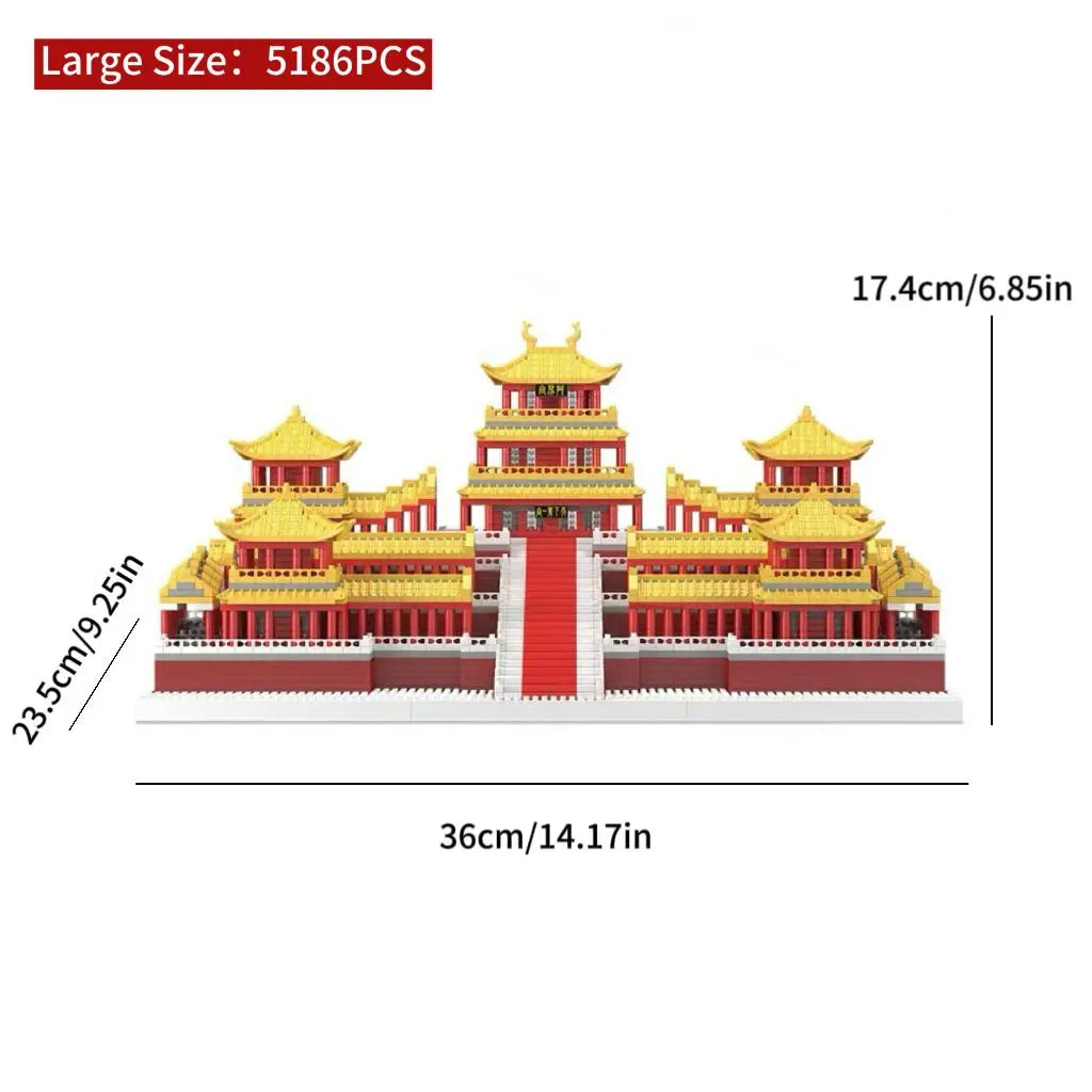 5186Pcs Chinese Architecture Mini Building Blocks Set for Adults - Educational Architectur