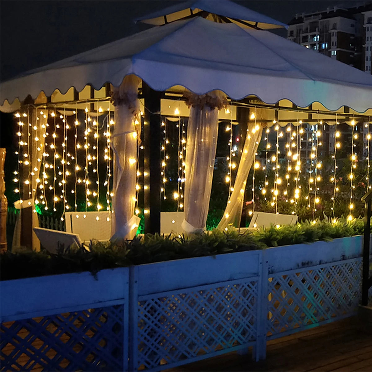Christmas Icicle LED String Lights