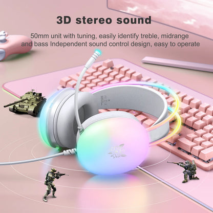 ONIKUMA RGB Gaming Headset, Mouse & Stand