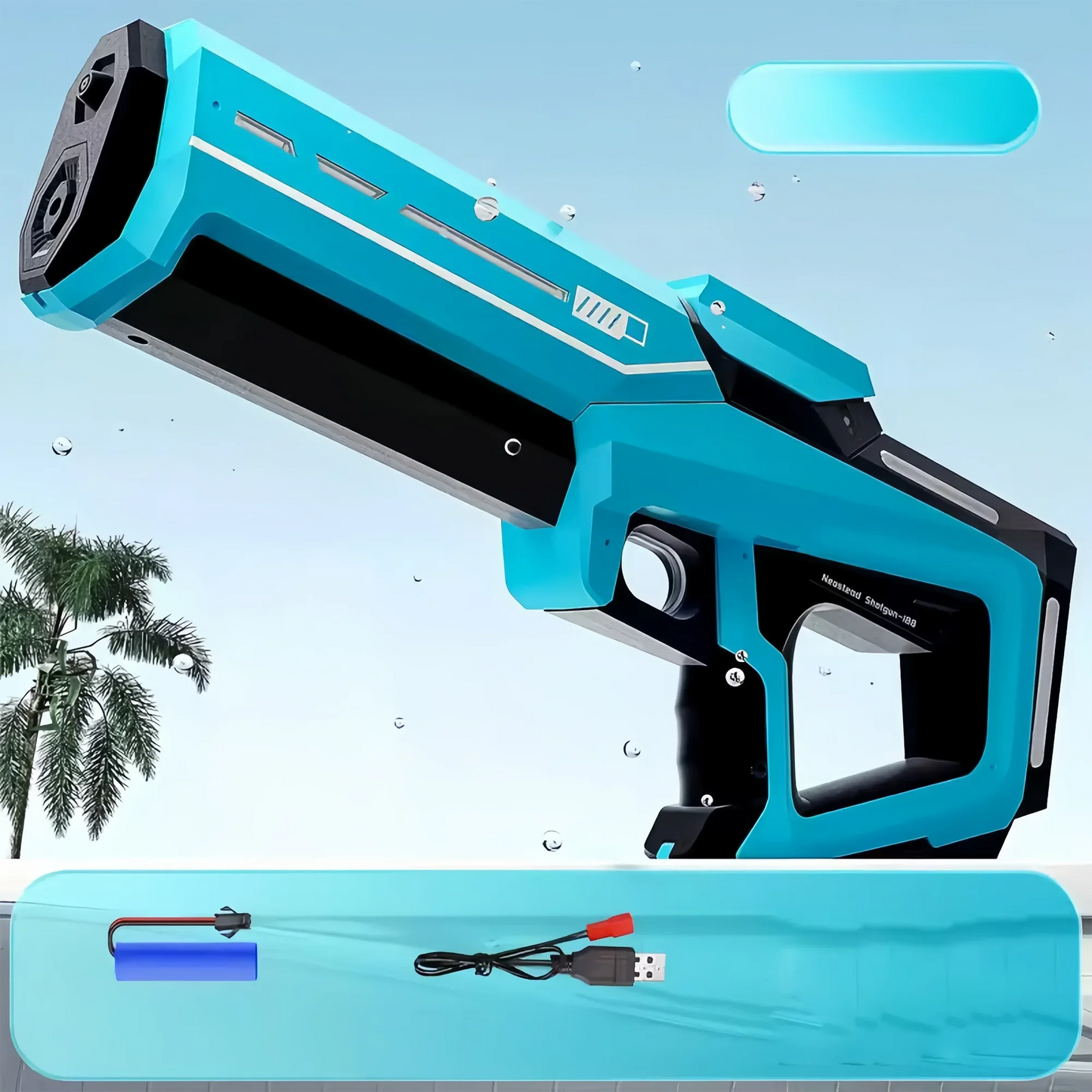 Electric Automatic Water Gun Toys Portable for Kids and Adults Summer Outdoor Fun