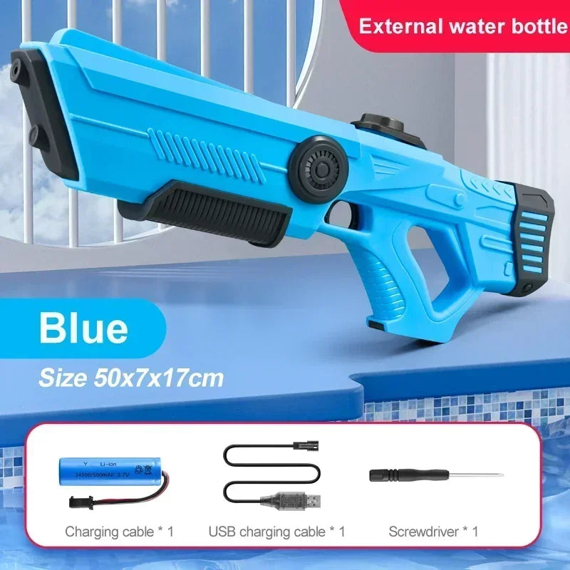 Electric Automatic Water Gun Toys Portable for Kids and Adults Summer Outdoor Fun