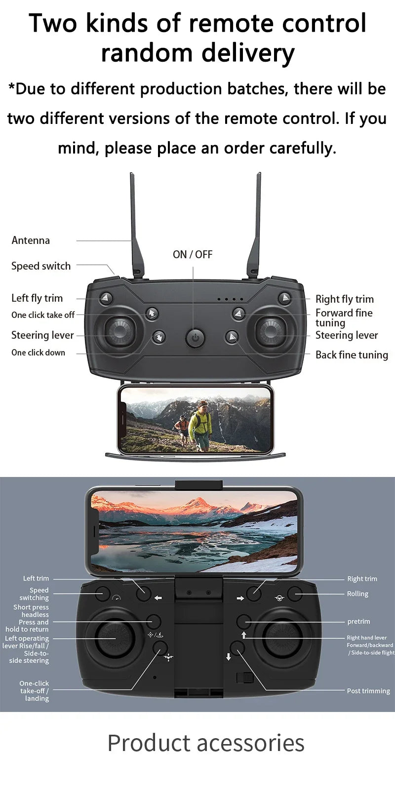 Pro WiFi FPV Drone - Single/Dual 4K/1080P Camera, Wide-Angle HD, Altitude Hold, Foldable Quadcopter RC Helicopter Toy