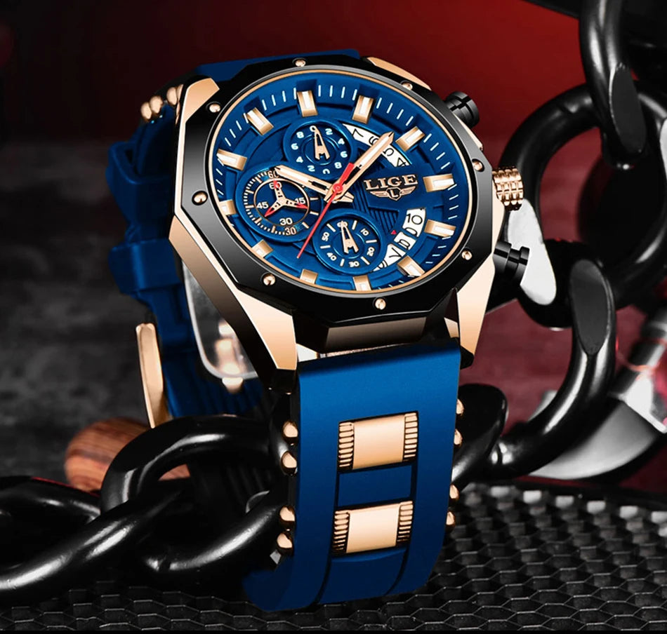 Luxury Chronograph – Waterproof Sport Quartz Watch for Men