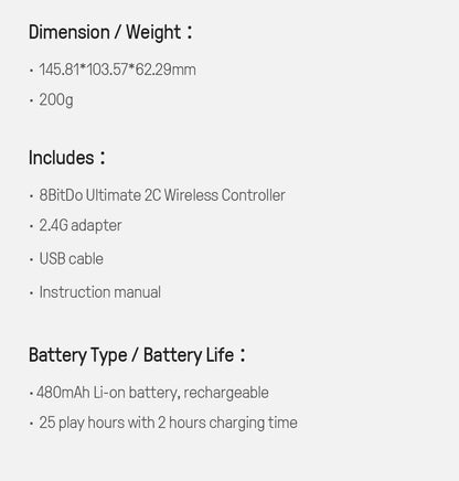 8BitDo Ultimate 2C Wireless Controller