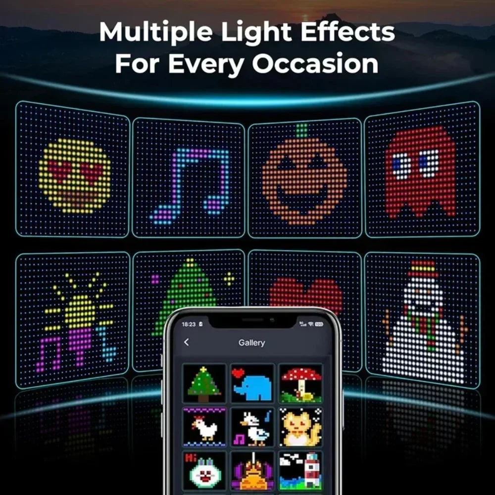Smart LED Christmas Curtain Lights with Music Sync