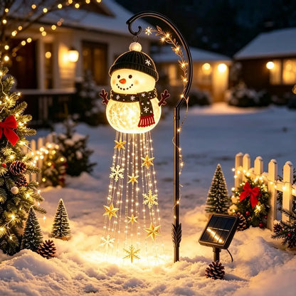 Snowman Starfall Christmas Garden Light