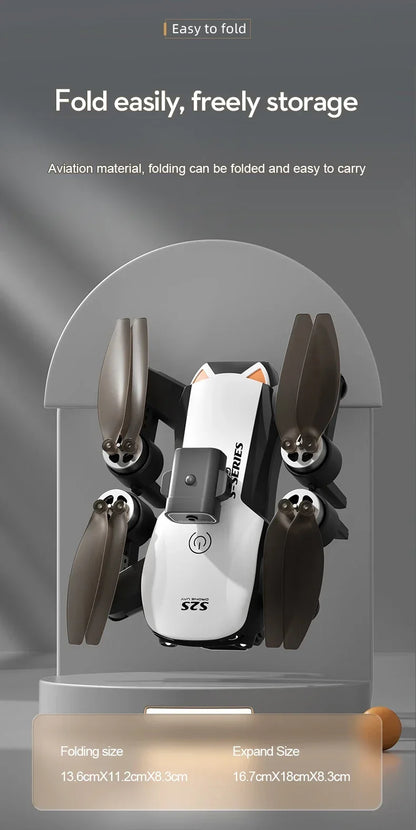 New Mini Drone Profesional 8K HD Camera Fly 25Min Obstacle Avoidance Brushless Foldable Quadcopter Optical