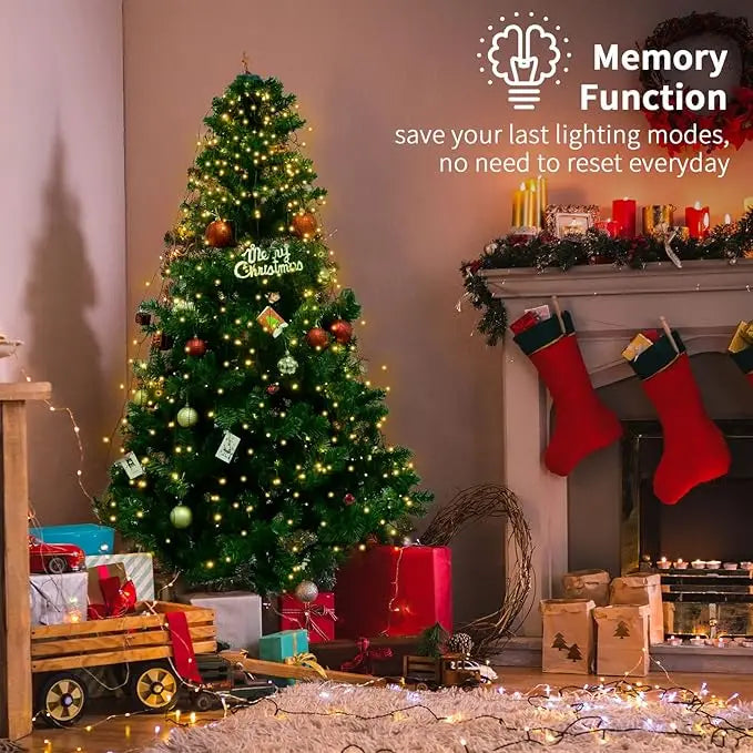 LED Waterfall Christmas Tree Lights — Global Mix holiday decor image 3