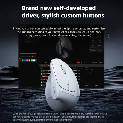 INPHIC X9 Pro Wireless Vertical Ergonomic Mouse