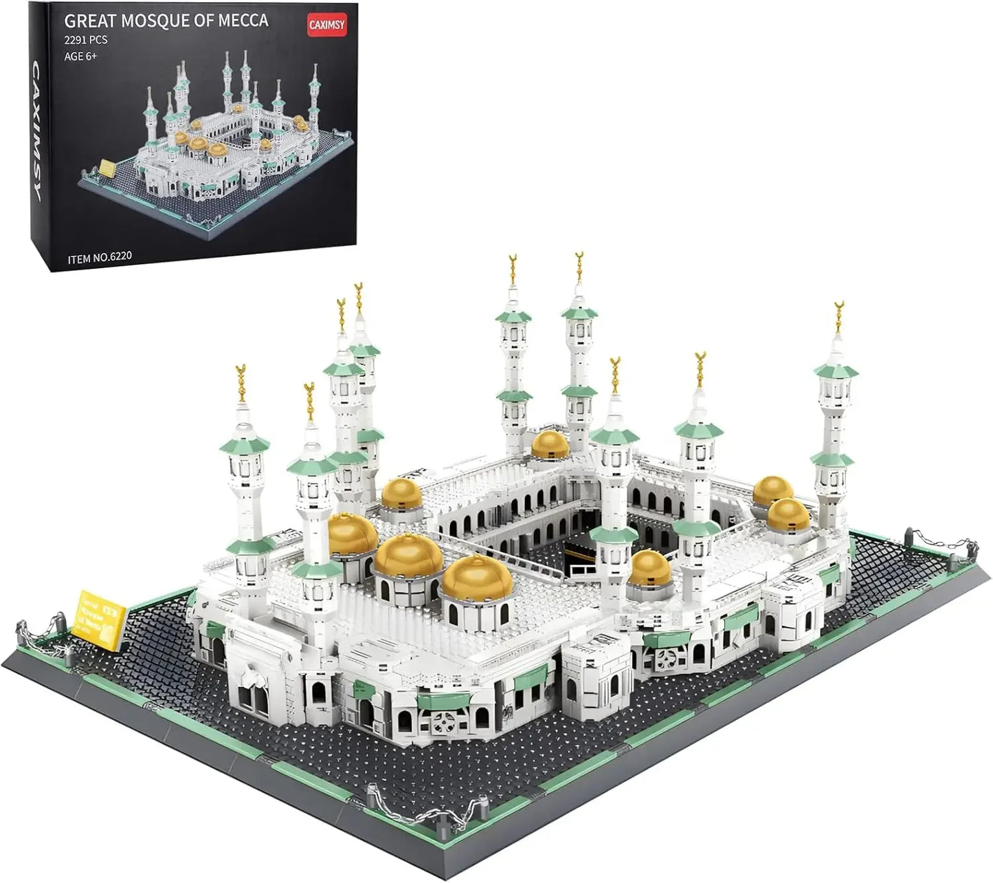 Great Mosque of Mecca Building Blocks Set Islamic Masjid Architectural Model Toys Muslim Eid Gifts for Kids Adult 2291 Pieces
