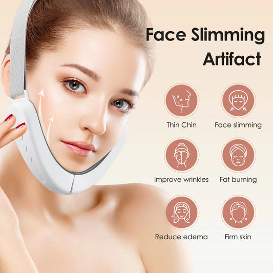 V-Face Beauty Device Micro-current Face Shaping Machine for Facial Lifting and Firming Intelligent Facial Massager USB Charging - Global Mix