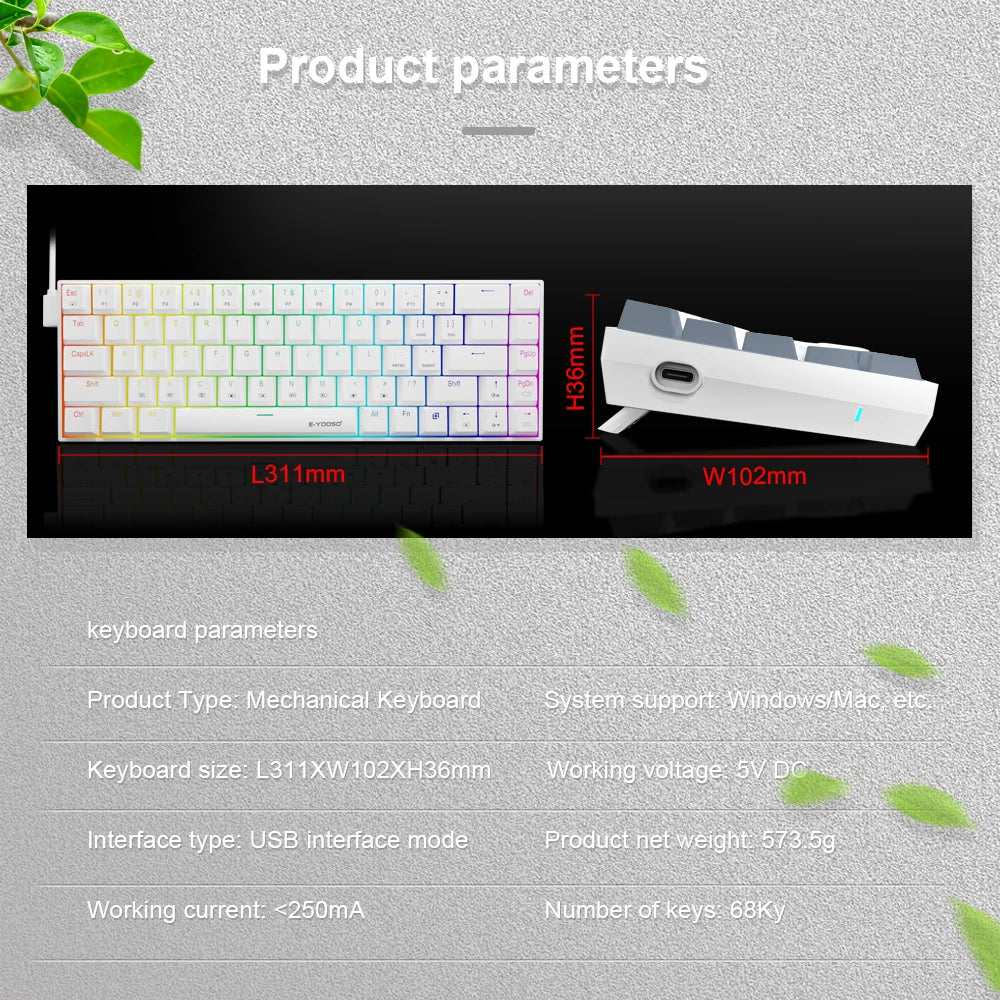E-YOOSO Z686 Mechanical Gaming Keyboard