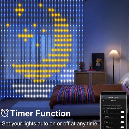 Smart LED Christmas Curtain Lights
