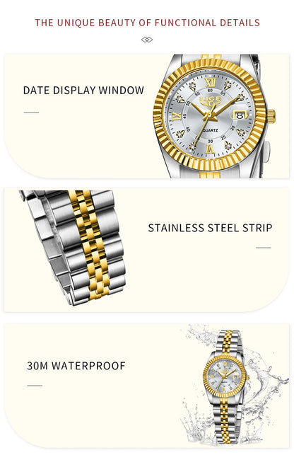 Elegant Women’s Luxury Bracelet Quartz Watch