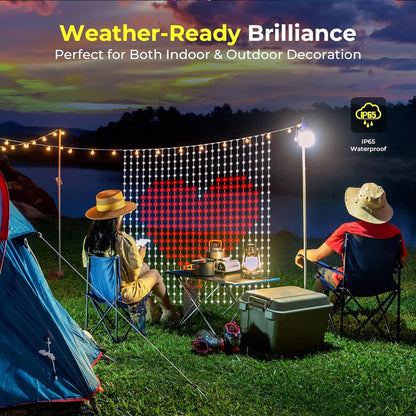 RGBIC Smart Christmas Curtain Lights