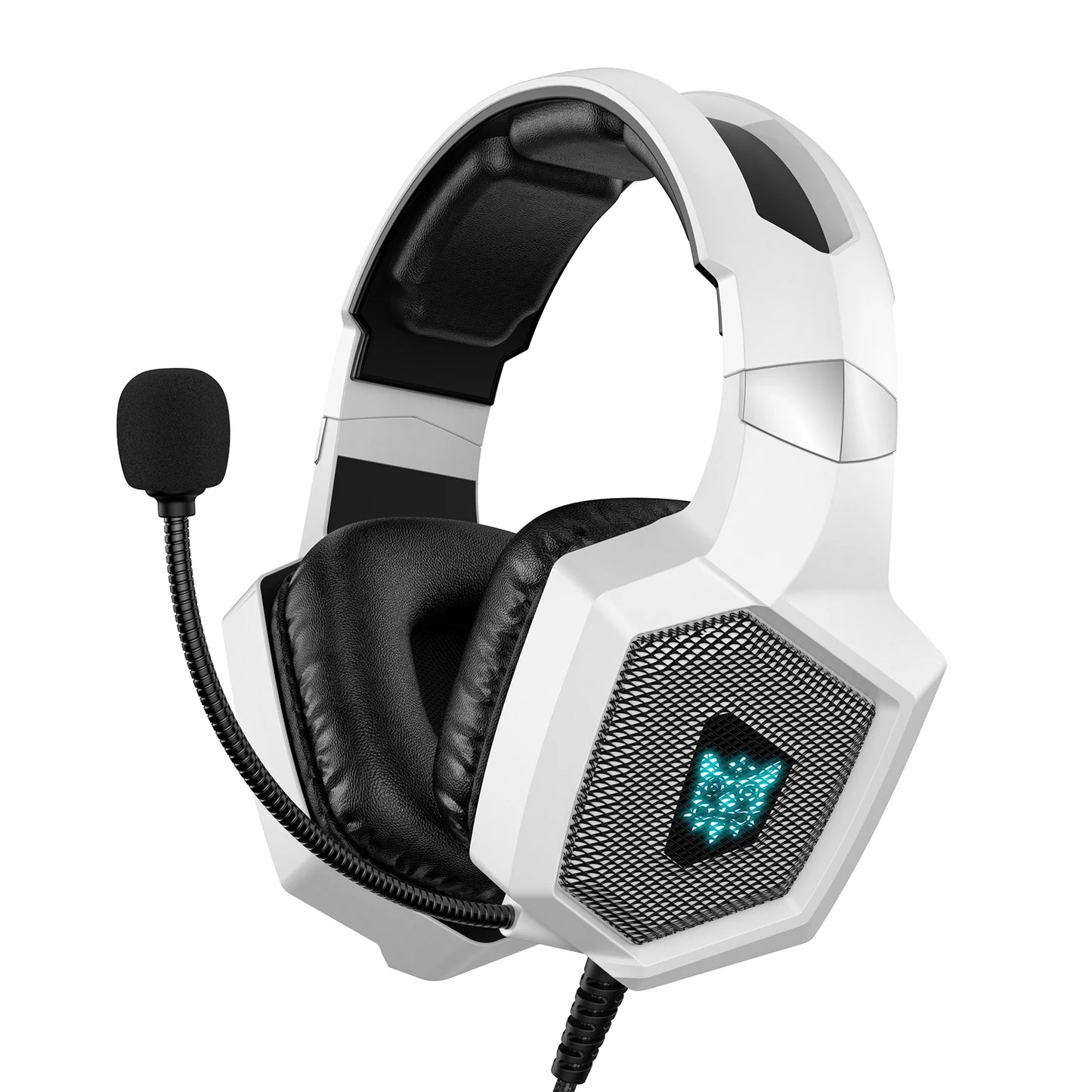 Gaming Headset W/Mic - Noise-Cancelling Mic, 7.1 Surround Sound, RGB Lights - PS5/PS4/Xbox/PC - Over-Ear Wired (3.5mm)