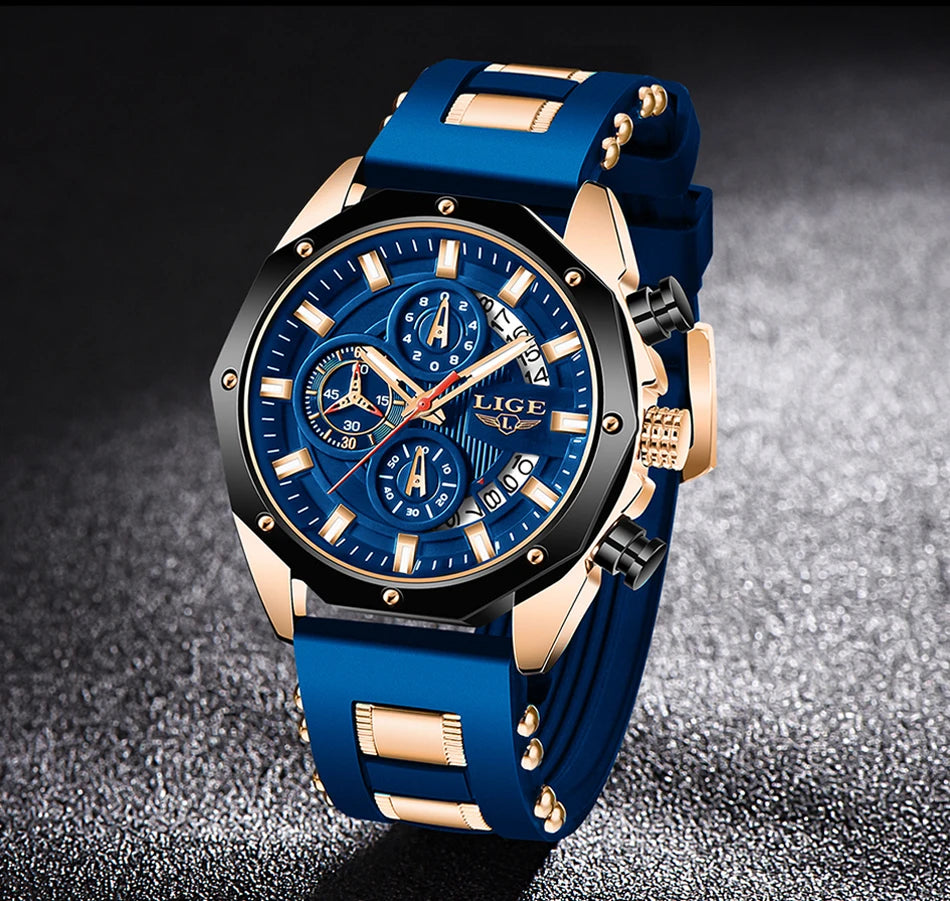 Luxury Chronograph – Waterproof Sport Quartz Watch for Men