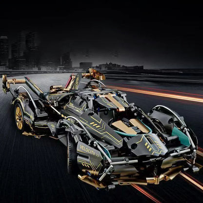 1690 Piece V12 Model Car Building Block Set - Upgraded Version, Durable Abs Material, Perfect Choice for Home Decoration and Gifts, Christmas