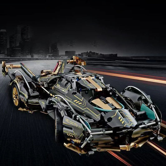 1690 Piece V12 Model Car Building Block Set - Upgraded Version, Durable Abs Material, Perfect Choice for Home Decoration and Gifts, Christmas