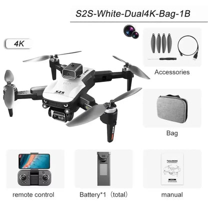 Drone 8K 5G GPS HD Aerial Photography Dual-Camera Omnidirectional Obstacle Brushless Avoidance Quadcopter