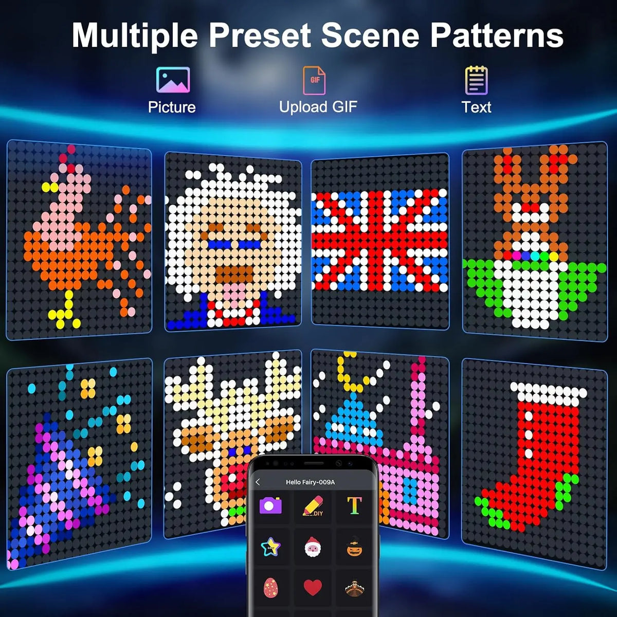 Smart LED Christmas Curtain Lights
