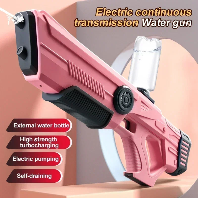 Electric Automatic Water Gun Toys Portable for Kids and Adults Summer Outdoor Fun