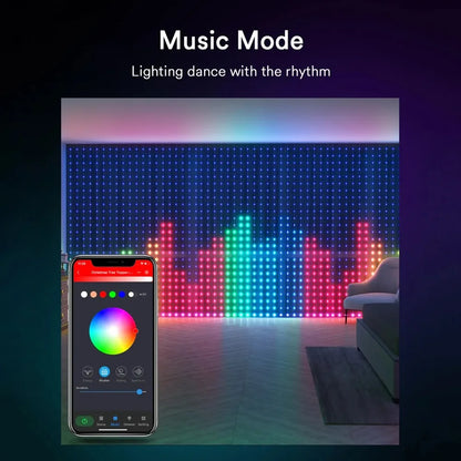 Smart RGB Christmas Curtain Lights