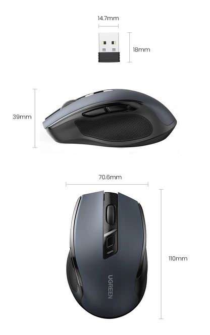 UGREEN Wireless Ergonomic Mouse