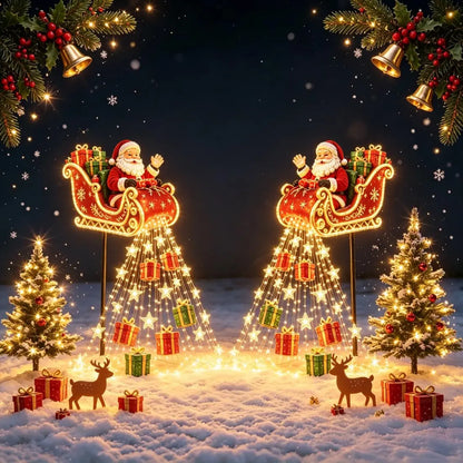 Snowman Starfall Christmas Garden Light