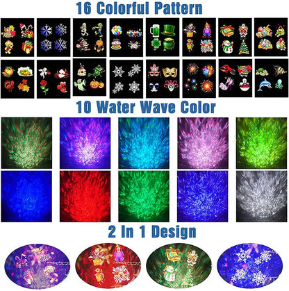 2-in-1 Outdoor Christmas Projector Light