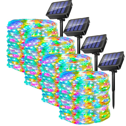 Outdoor Solar Christmas String Lights – 4 Pack