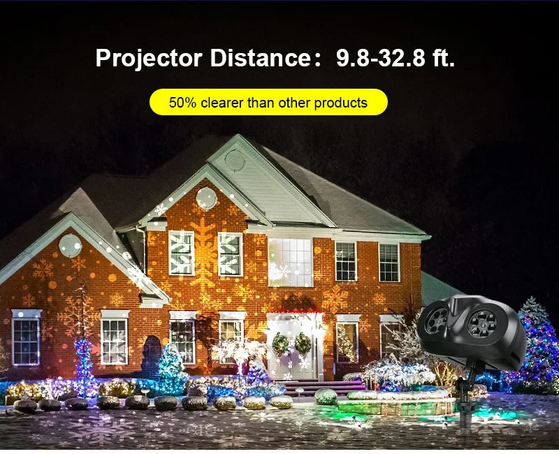 Outdoor Snowflake Christmas Projector Light