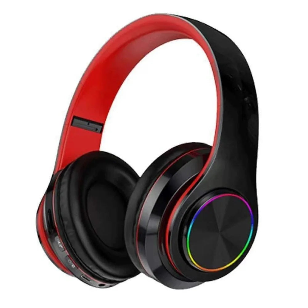 RGB Wireless Bluetooth Headphones with Microphone