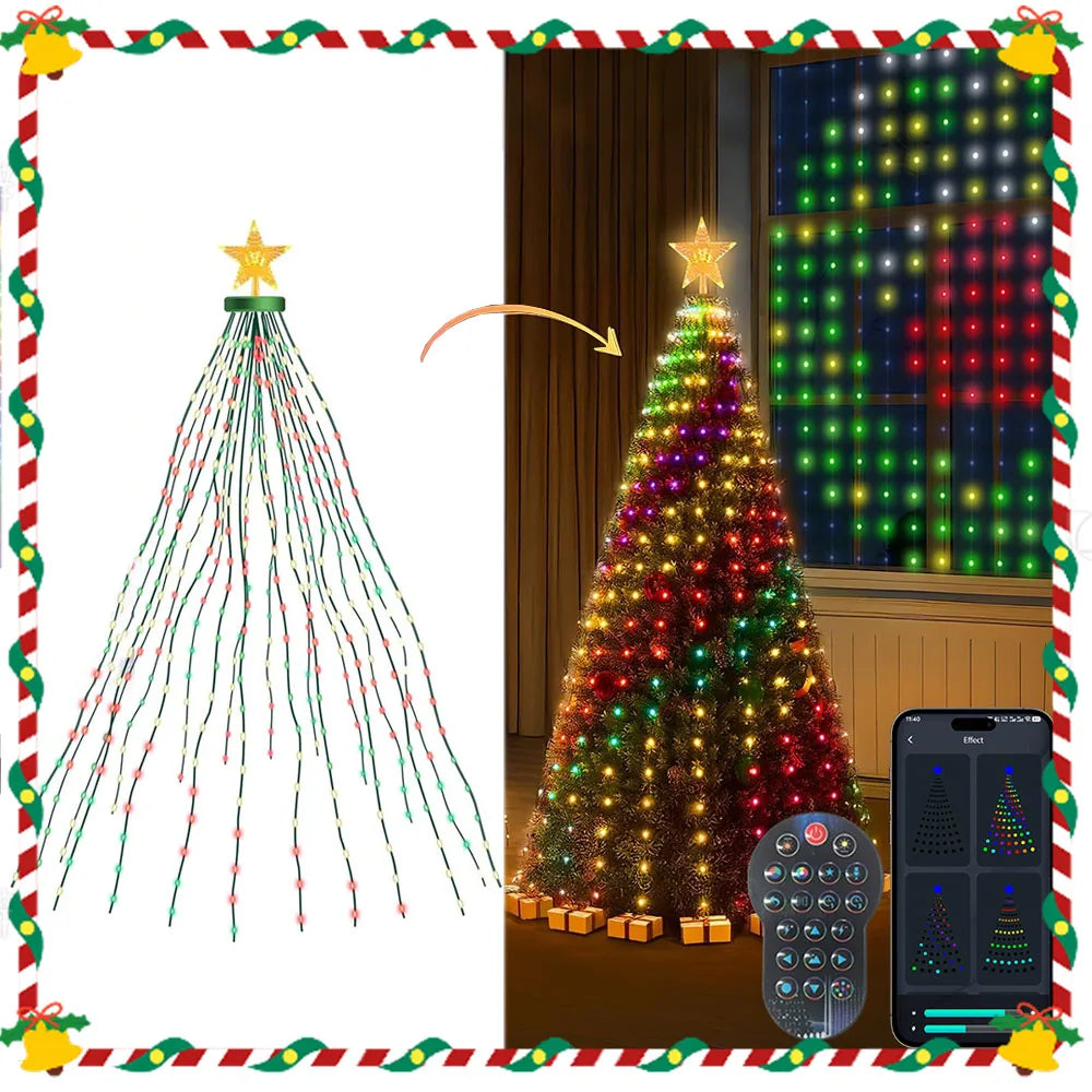 RGBIC Smart Christmas Tree Lights – 400 LED