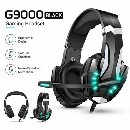 G9000 Wired Gaming Headset with Microphone & LED Light